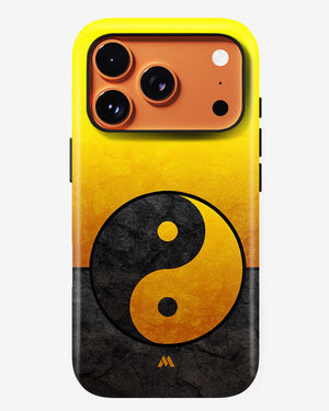 Yin Yang in Gold Gloss Shell Case (Apple)