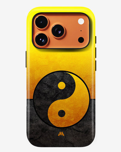 Yin Yang in Gold Gloss Shell Case (Apple)