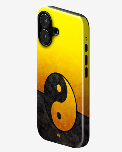 Yin Yang in Gold Gloss Shell Case (Apple)