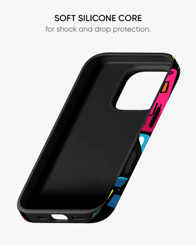 Doodle Robots Gloss Shell Case (Apple)