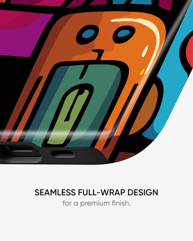 Doodle Robots Gloss Shell Case (Apple)