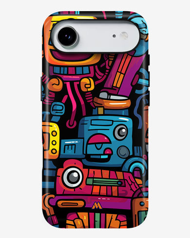 Doodle Robots Gloss Shell Case (Apple)
