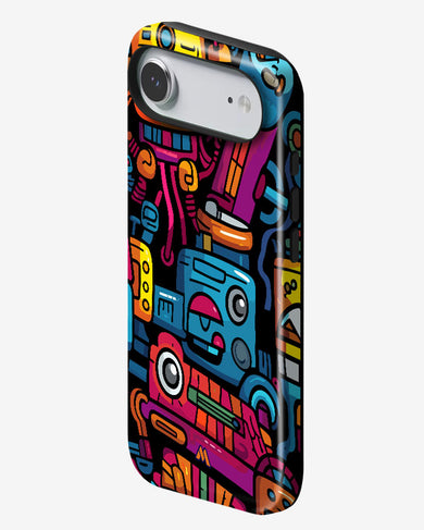 Doodle Robots Gloss Shell Case (Apple)