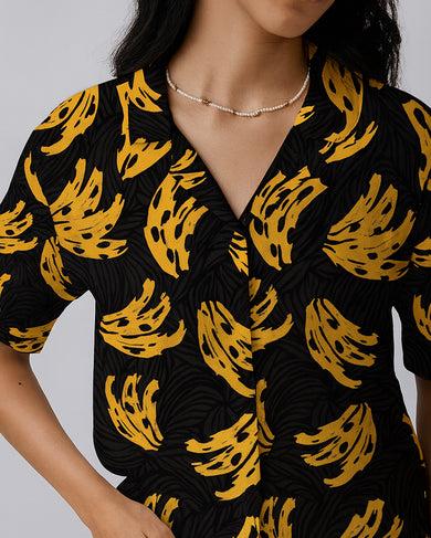 Golden Banana Wave Unisex Shirt