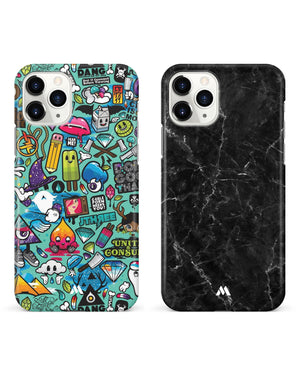 Portoro Black Dang Background Hard Case Phone Cover Combo-(Apple)