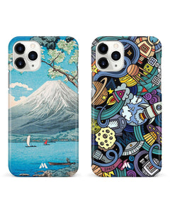 Spacing Out Mount Fuji Hard Case Phone Cover Combo (Apple)
