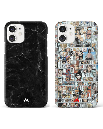 Manga Overload Marquina Marble Hard Case Phone Cover Combo-(Apple)