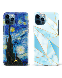 Marble Gold Starry Night Hard Case Phone Cover Combo (Apple)