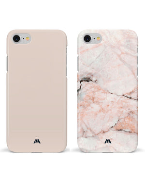 White Rose Marble Pearls Hard Case Phone Cover Combo-(Apple)