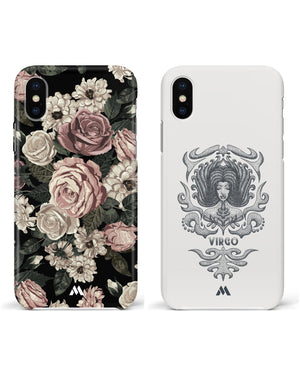 Virgo Star Sign Floral Hard Case Phone Cover Combo (Apple)