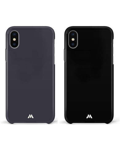 The All Black Night Hard Case Phone Cover Combo (Apple)