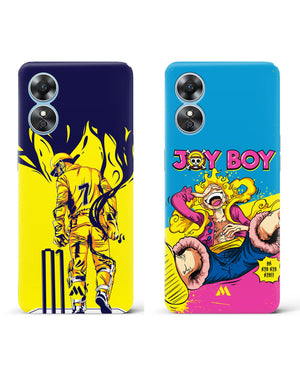Luffy Joyboy Dhoni Finisher Hard Case Phone Cover Combo-(Oppo)