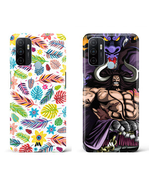Kaido Beasts Ferns Petals Hard Case Phone Cover Combo-(Oppo)