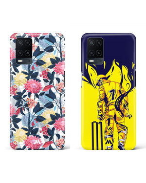 Dhoni Finisher Art Floral Hard Case Phone Cover Combo-(Oppo)