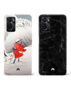Marquina Black Snowy Path Hard Case Phone Cover Combo (Oppo)