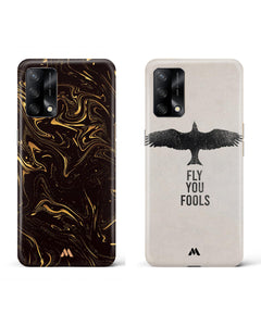 Fly You Fools Marble Hard Case Phone Cover Combo (Oppo)
