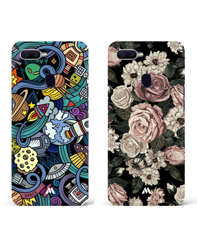 Midnight Bouquet Spacing Out Hard Case Phone Cover Combo-(Oppo)