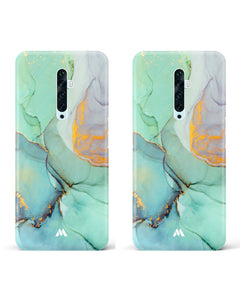 Green Shale Marble Hard Case Phone Cover Combo (Oppo)
