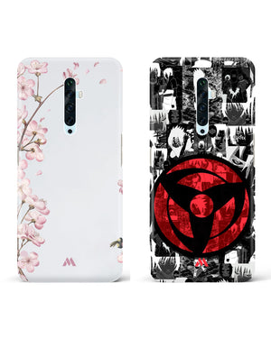 Sharingan Pastel Flowers Marble Hard Case Phone Cover Combo-(Oppo)