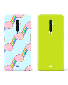 Lime Foam Rainbow Brain Hard Case Phone Cover Combo (Oppo)