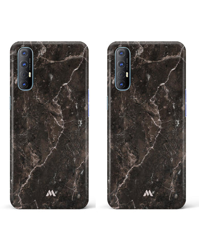 Oasis Brown Marble Hard Case Phone Cover Combo (Oppo)
