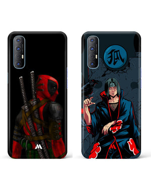Itachi Throne Deadpool Mouth Hard Case Phone Cover Combo-(Oppo)