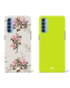 Lime Foam Bouquet Bride Hard Case Phone Cover Combo (Oppo)