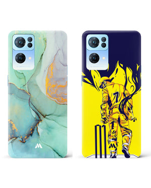 MS Dhoni Green Shale Hard Case Phone Cover Combo-(Oppo)