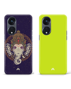 Lime Foam Hand Drawn Hard Case Phone Cover Combo (Oppo)