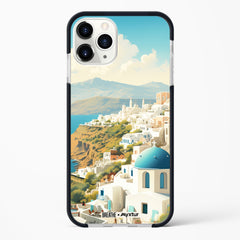 Picturesque Santorini [BREATHE] Impact Drop Protection Case (Apple)