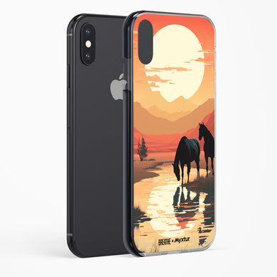 Horses by the Brook [BREATHE] Impact Drop Protection Case (Apple)