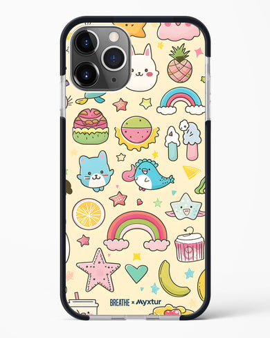 Happy Stickers [BREATHE] Impact Drop Protection Case (Apple)