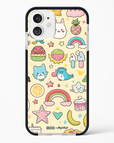 Happy Stickers [BREATHE] Impact Drop Protection Case (Apple)