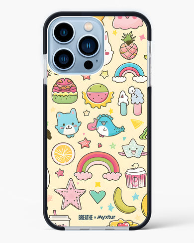 Happy Stickers [BREATHE] Impact Drop Protection Case (Apple)