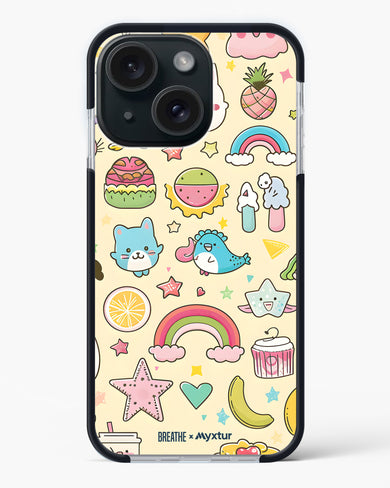 Happy Stickers [BREATHE] Impact Drop Protection Case (Apple)