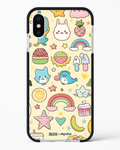 Happy Stickers [BREATHE] Impact Drop Protection Case (Apple)