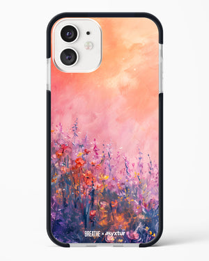 Brushed Flowers [BREATHE] Impact Drop Protection Case (Apple)