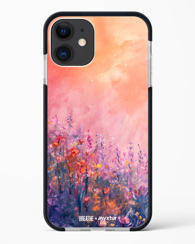 Brushed Flowers [BREATHE] Impact Drop Protection Case (Apple)