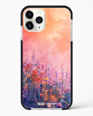 Brushed Flowers [BREATHE] Impact Drop Protection Case (Apple)