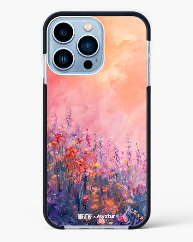 Brushed Flowers [BREATHE] Impact Drop Protection Case (Apple)