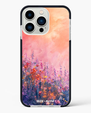 Brushed Flowers [BREATHE] Impact Drop Protection Case (Apple)