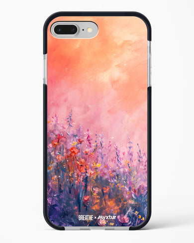 Brushed Flowers [BREATHE] Impact Drop Protection Case (Apple)