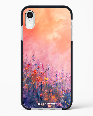 Brushed Flowers [BREATHE] Impact Drop Protection Case (Apple)