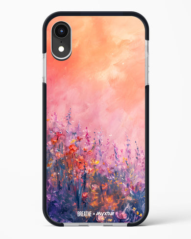 Brushed Flowers [BREATHE] Impact Drop Protection Case (Apple)