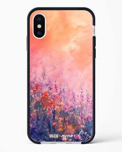 Brushed Flowers [BREATHE] Impact Drop Protection Case (Apple)