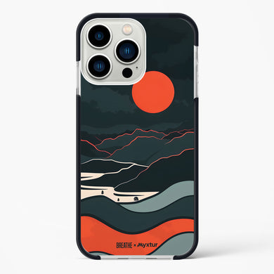 Fiery Nightfall [BREATHE] Impact Drop Protection Case (Apple)