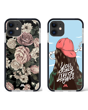 You Only Live Once Bouquet Impact Drop Protection Case Combo (Apple)