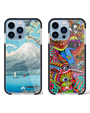 Psychedelic Monster Art Mount Impact Drop Protection Case Combo-(Apple)