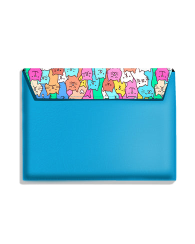 Kawaii Kitty Leather Laptop Envelope Sleeve