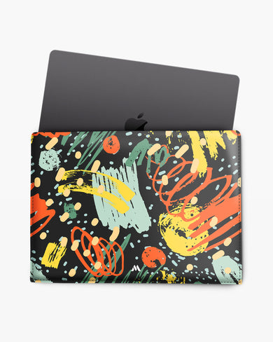 Art Palette Leather Laptop Envelope Sleeve